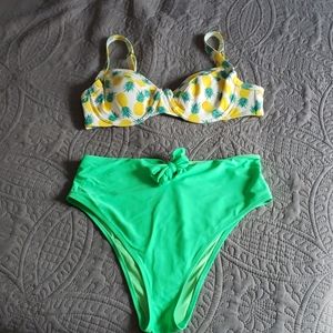 Pineapple Bikini TOP ONLY (bottoms in my closet)